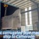 High-speed-Single-wall-Corrugated-Pipe-Extrusion-Line-Shipped-to-Cameroon